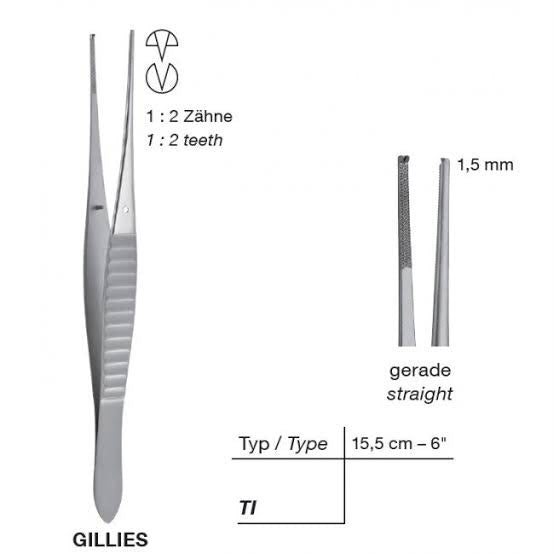 Gillies Dressing Forceps