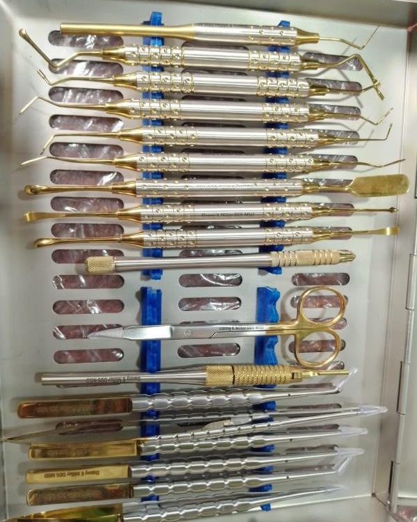 Premium Dental Instruments Kit with Tray